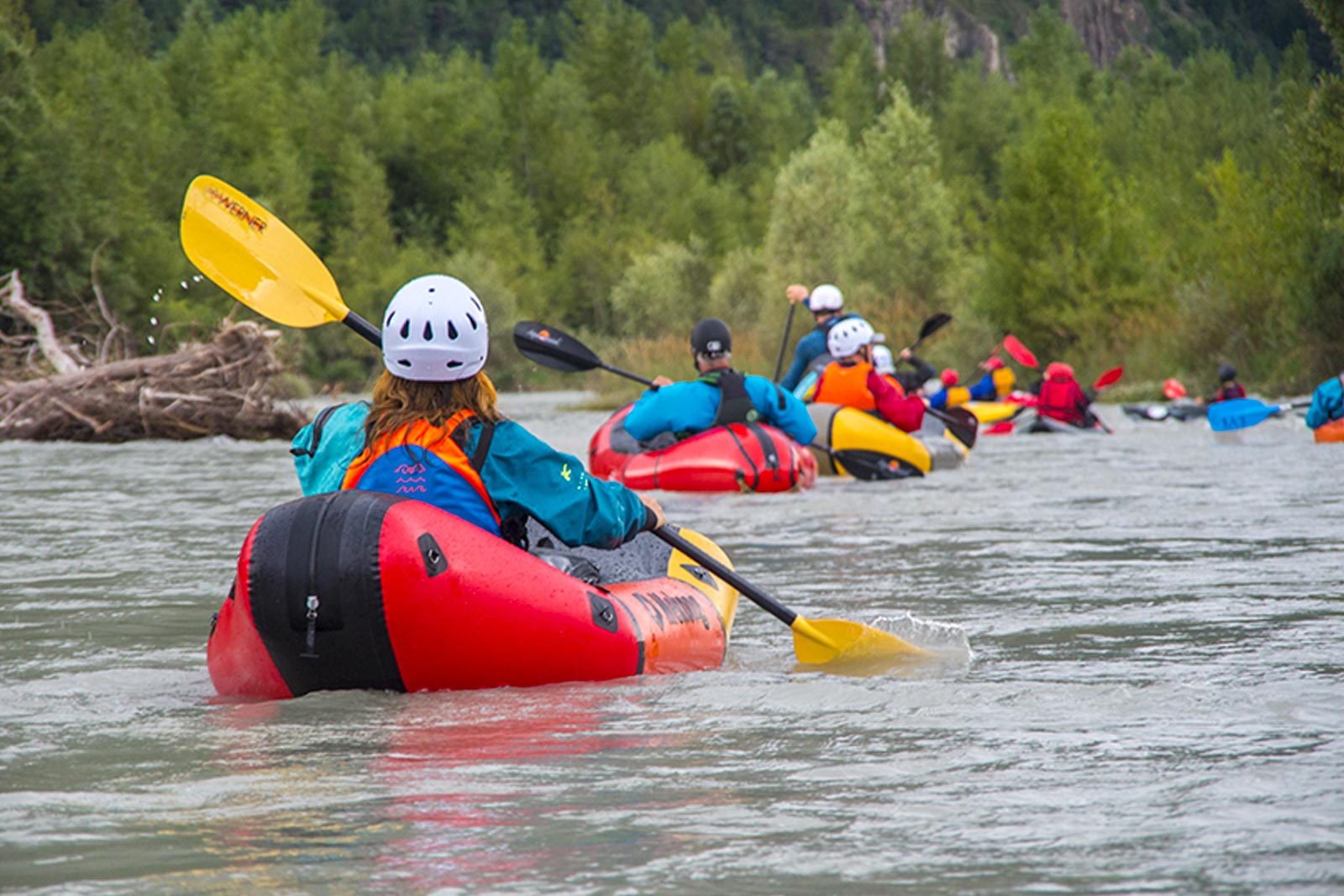 Initiation Packraft sur la Durance 
