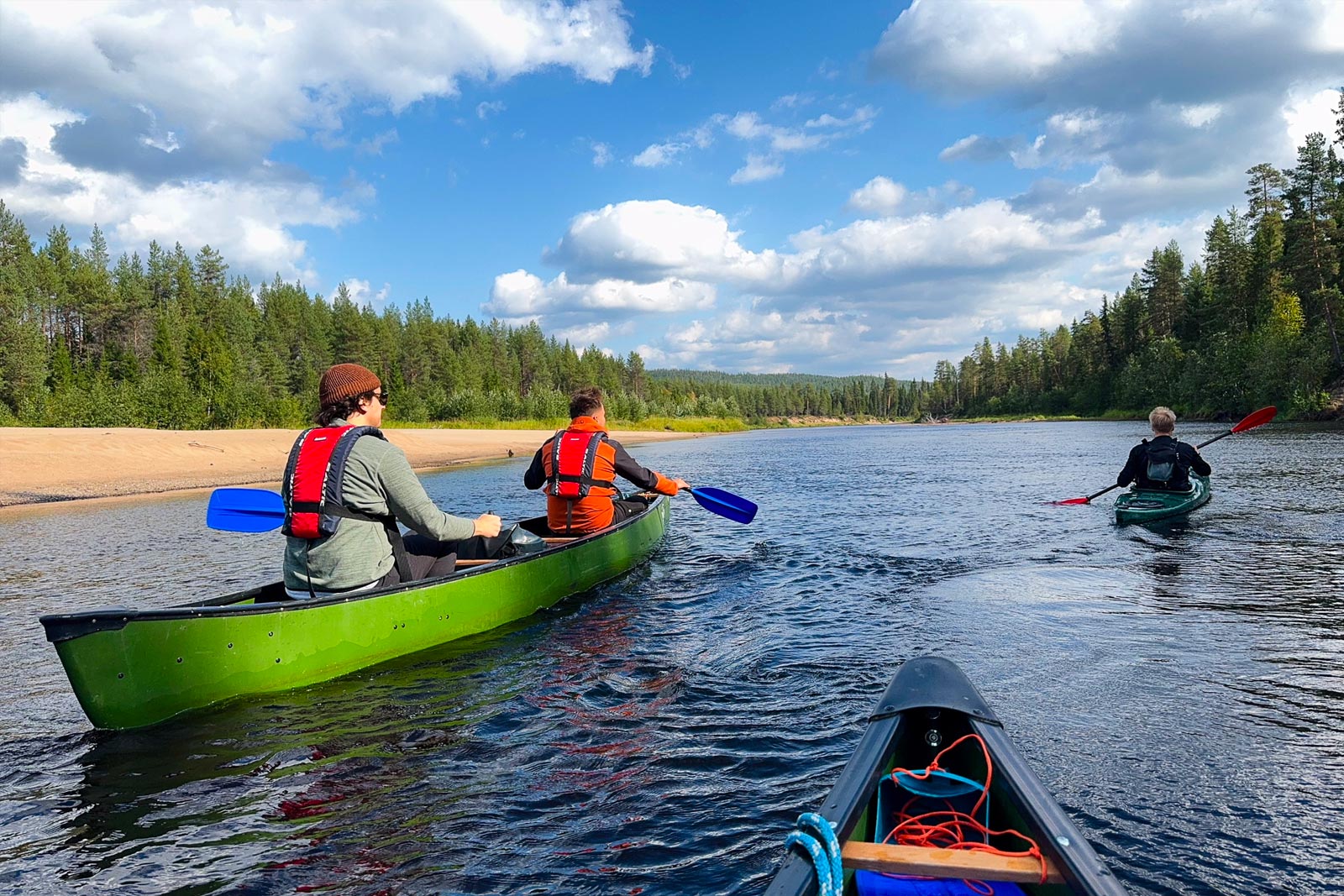 Trek Aventure Ivalojoki : itinérance en canoe trappeur au coeur de la Laponie